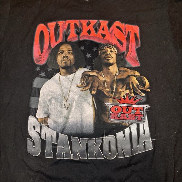 Outkast Stankonia T-Shirt XL Black Rap Tee Big Boi Andre 3000 Hip Hop - Picture 2 of 4